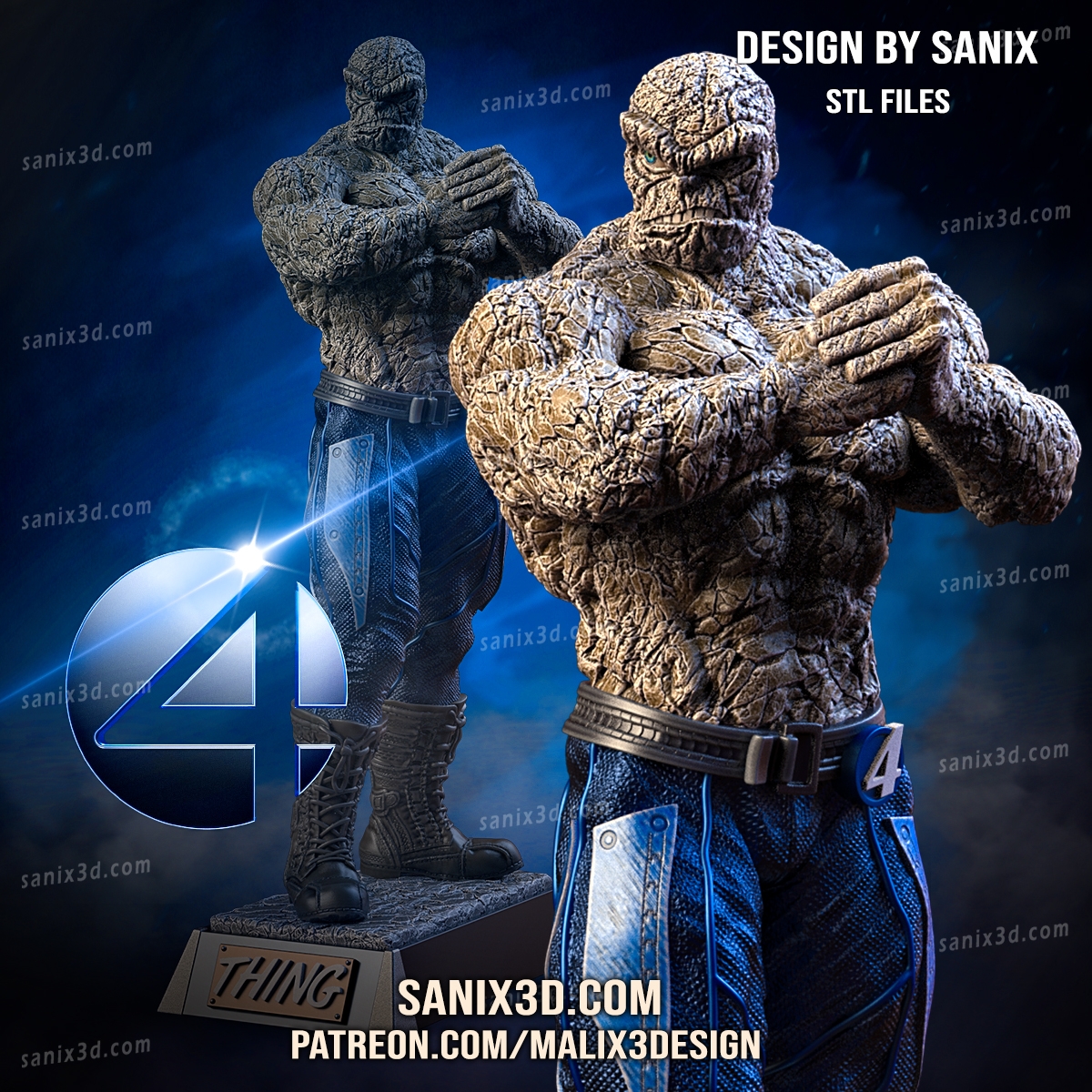 The Thing STL file for 3D printing