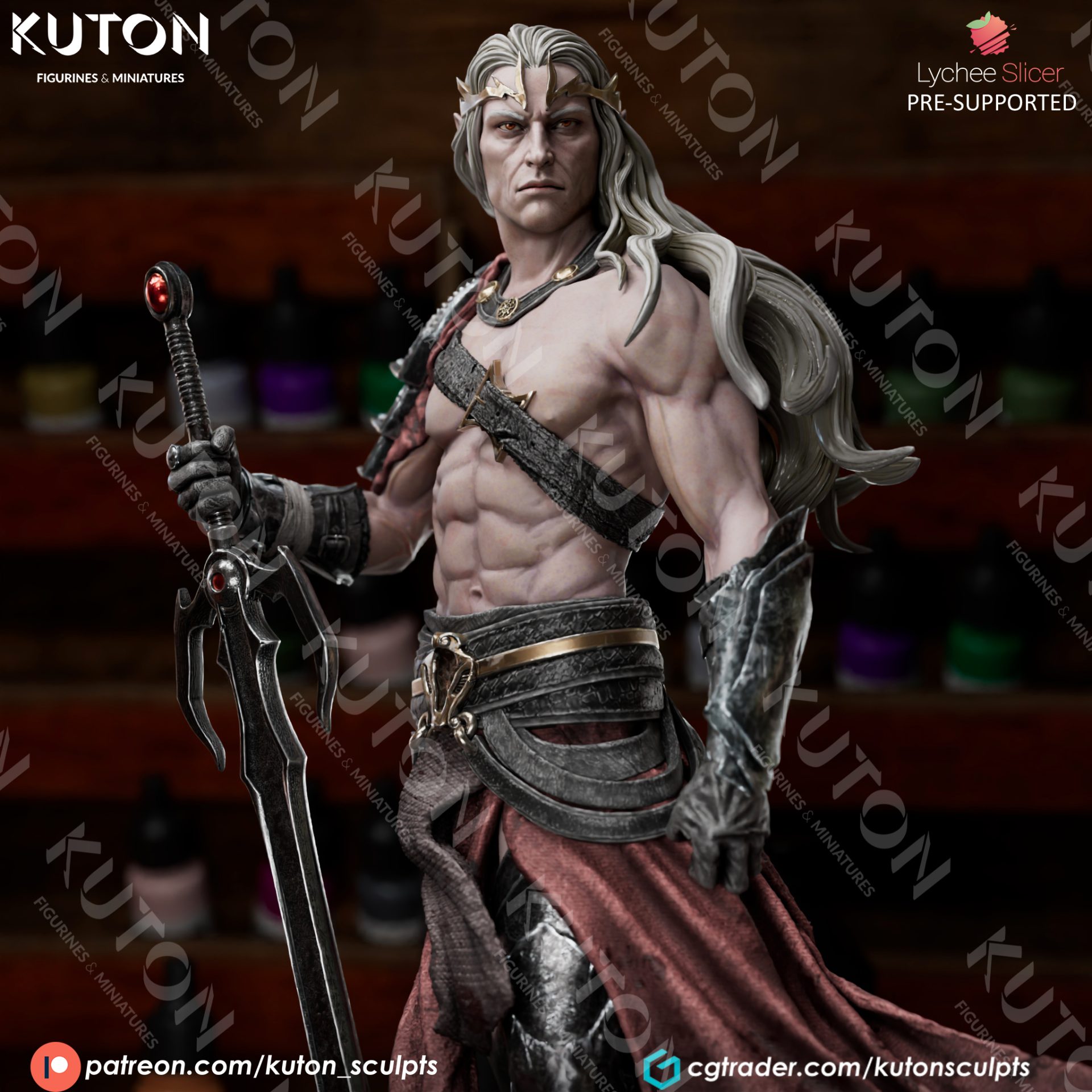 Elric STL file for 3D printing