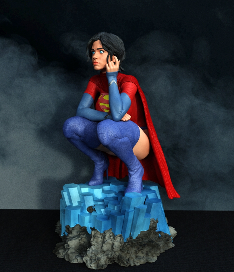 Supergirl - STL 3D Printable File - Image 2