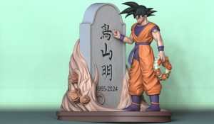 Goku Dragon Ball  commemorates Akira Toriyama- STL 3D Printable