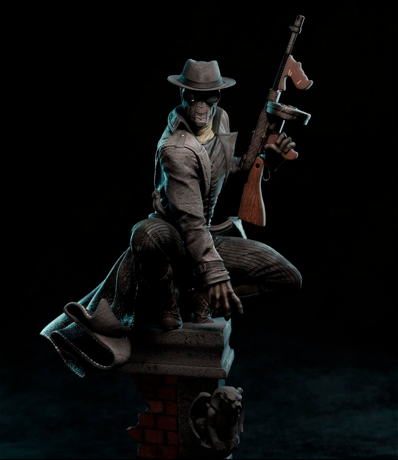 Spider Noir Statue - Image 3