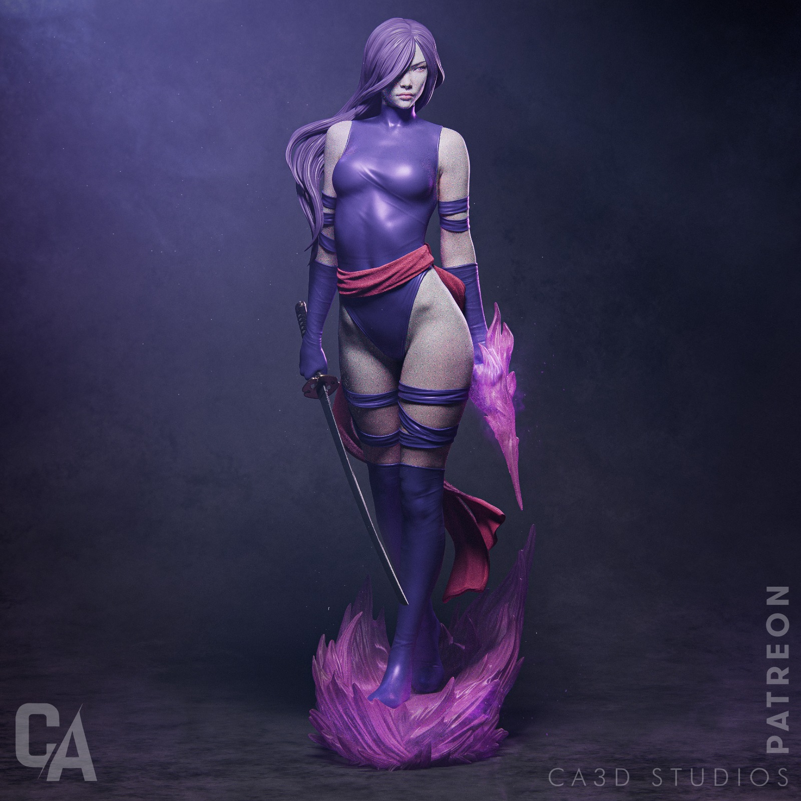 Psylocke - X-MEN - Standard + NSFW - STL 3D - Image 5