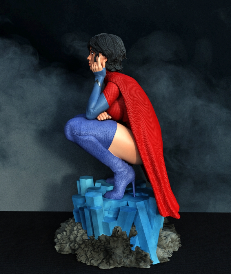 Supergirl - STL 3D Printable File - Image 3