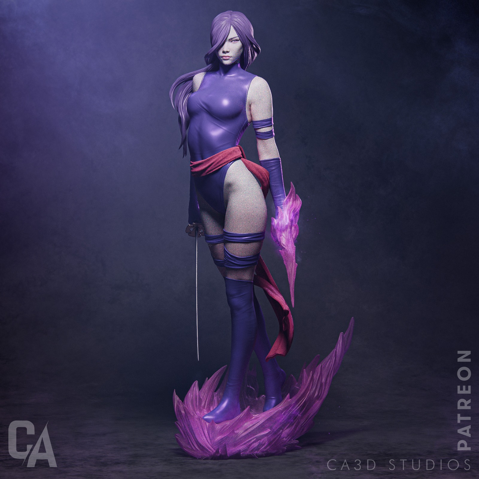Psylocke - X-MEN - Standard + NSFW - STL 3D - Image 8