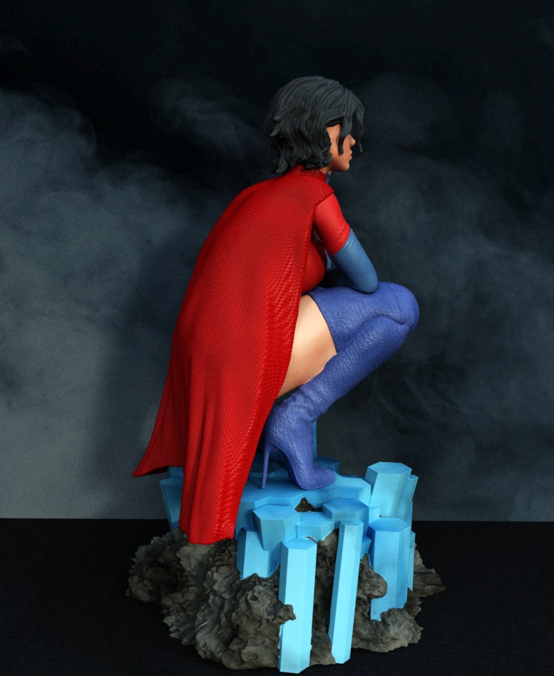 Supergirl - STL 3D Printable File - Image 4