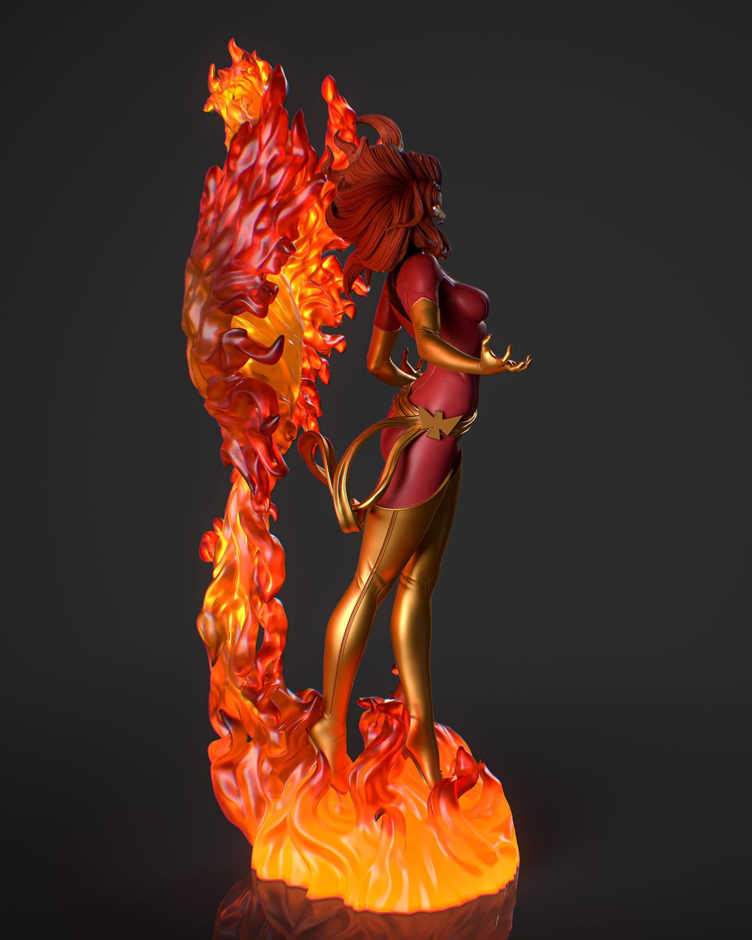 Jean Grey Phoenix - X-MEN - standard + NSFW - STL 3D Printable - Image 6