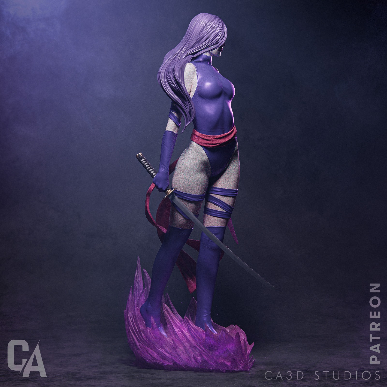 Psylocke - X-MEN - Standard + NSFW - STL 3D - Image 3