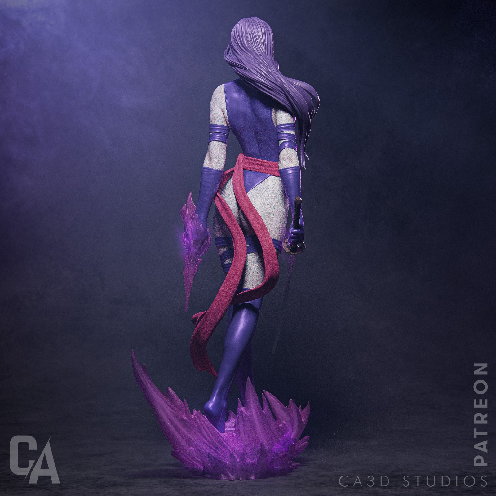 Psylocke - X-MEN - Standard + NSFW - STL 3D - Image 4