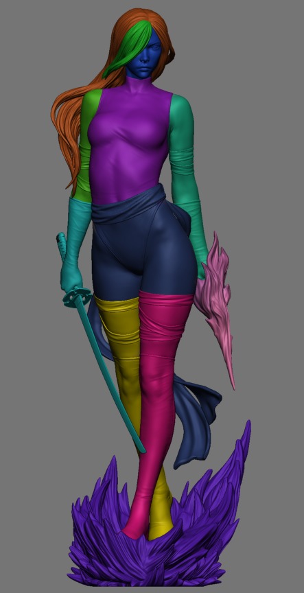 Psylocke - X-MEN - Standard + NSFW - STL 3D - Image 6