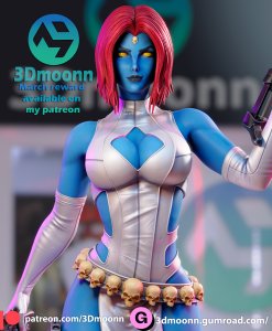 Mystique – X-men – standard + NSFW – STL 3D Printable