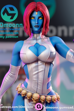 Mystique - X-men - standard + NSFW - STL 3D Printable STL file for 3D printing
