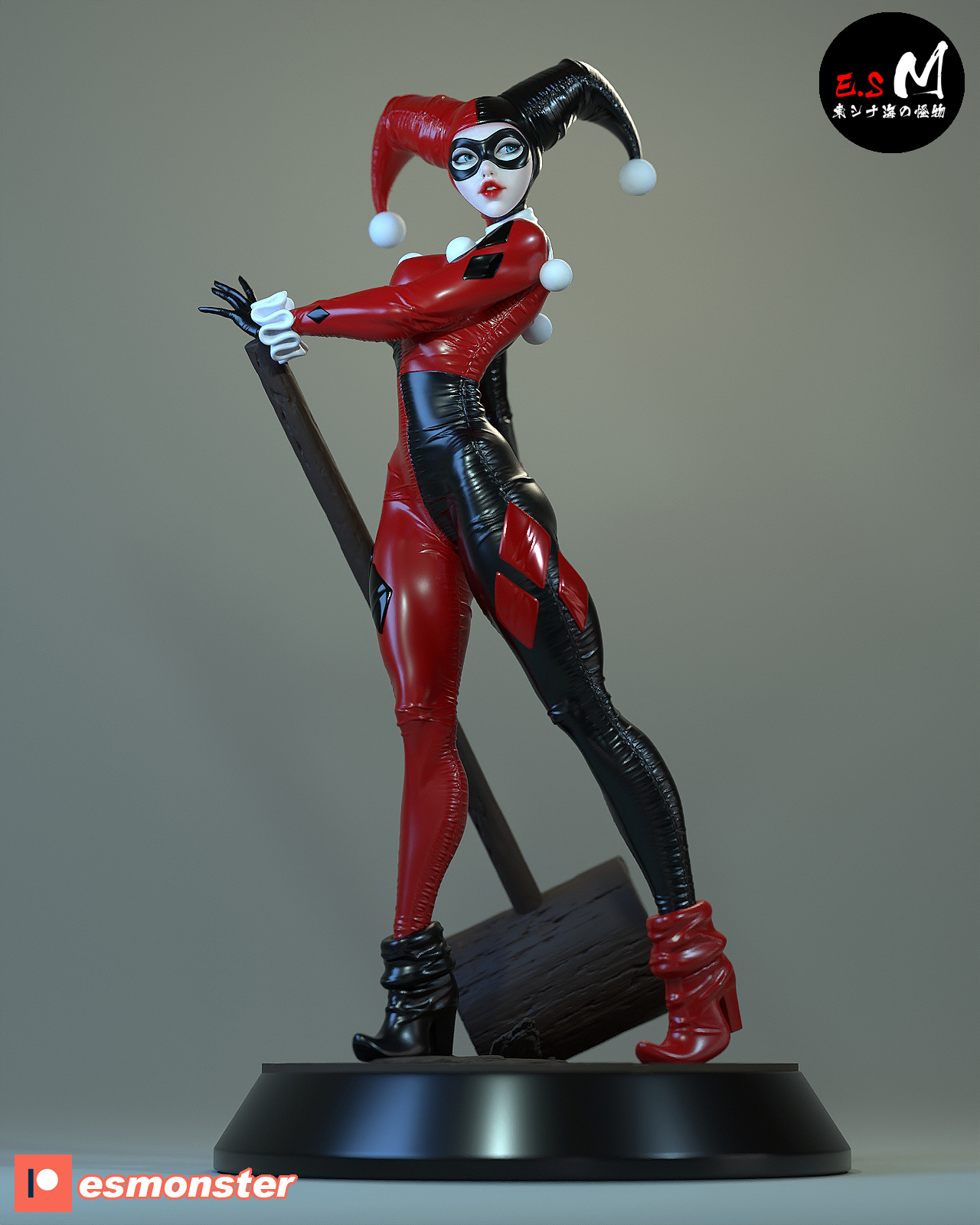Harley Quinn - 2 versions - STL 3D Printable - Image 2