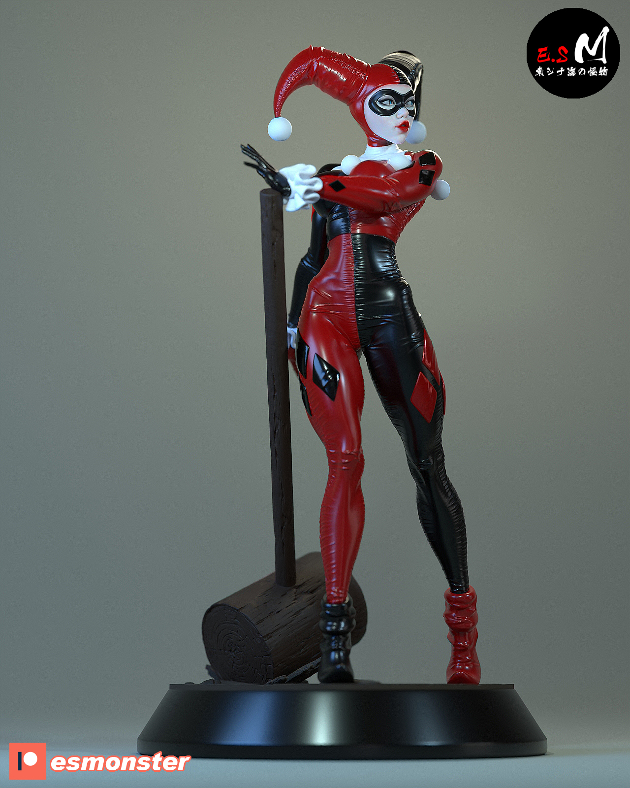 Harley Quinn - 2 versions - STL 3D Printable - Image 3