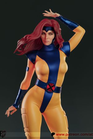 Jean Grey STL file for 3D printing