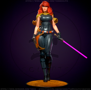 Mara Jade – standard + NSFW – STL 3D Printable