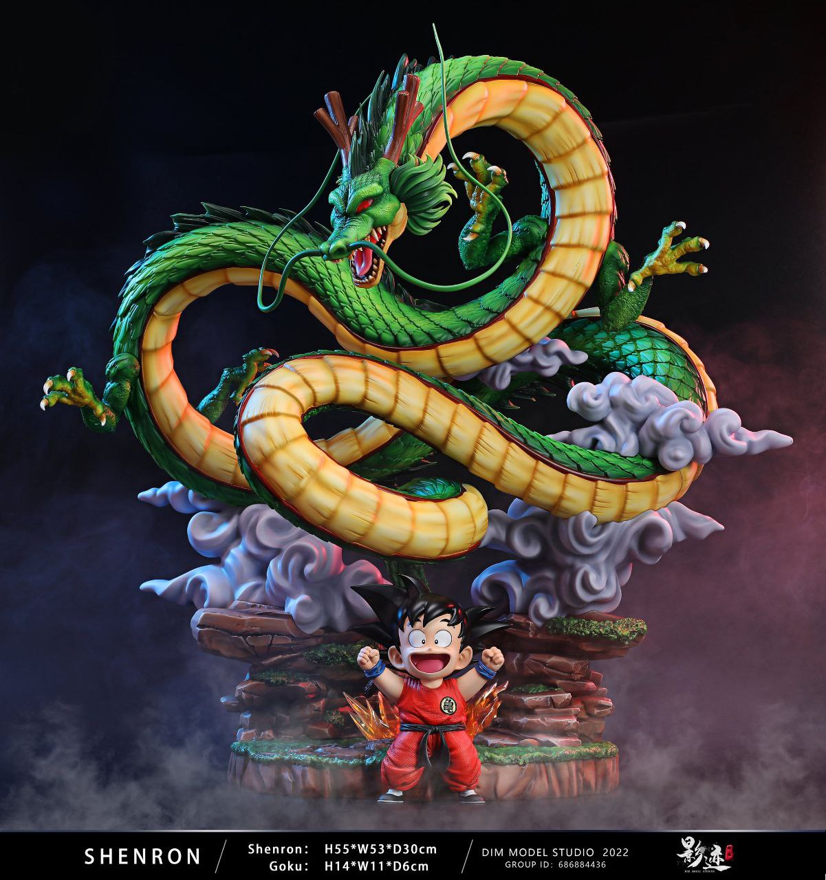Shen long and Goku Dragon Ball STL file for 3D printing