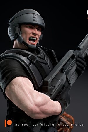 Starship Troopers Bust STL file for 3D printing
