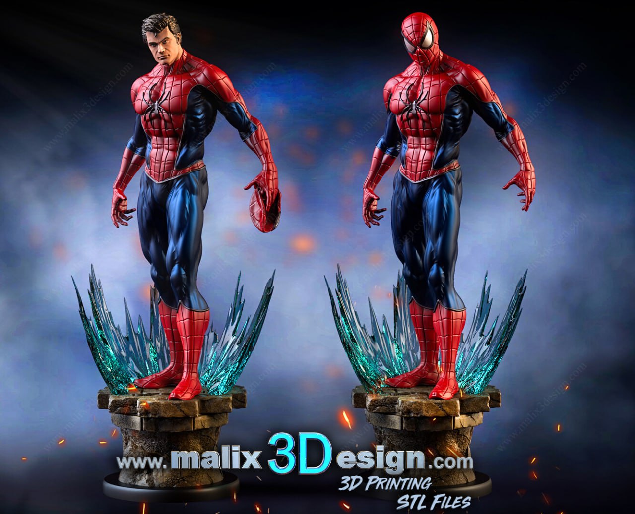 SPIDER-MAN STL file for 3D printing