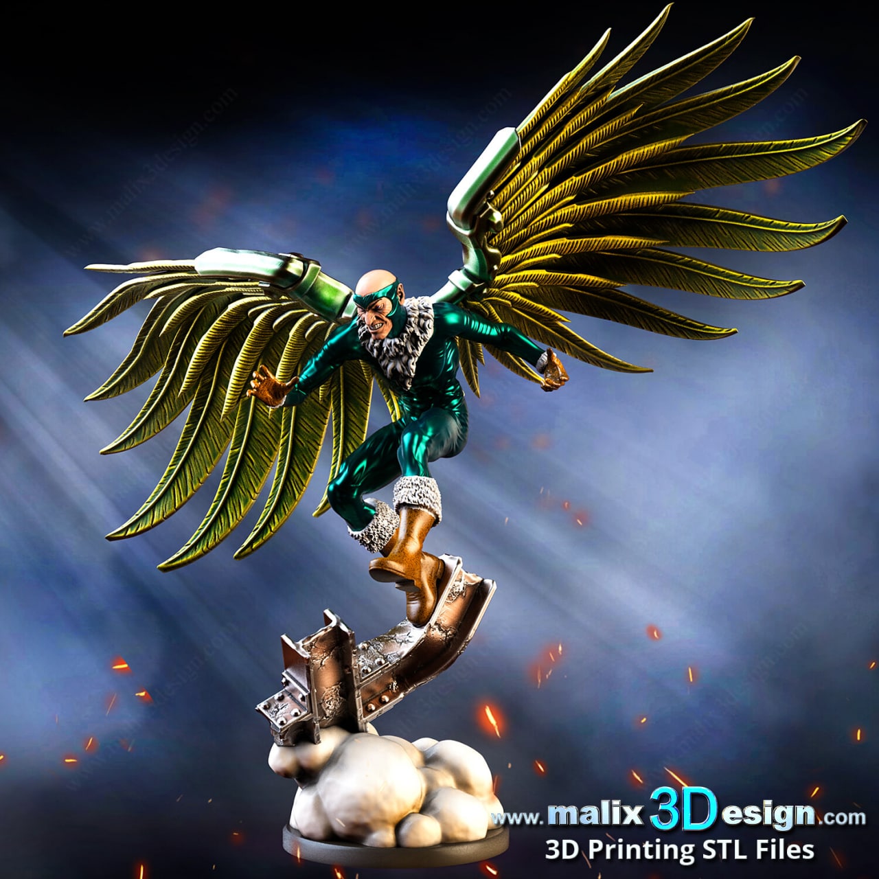 Vulture STL file for 3D printing