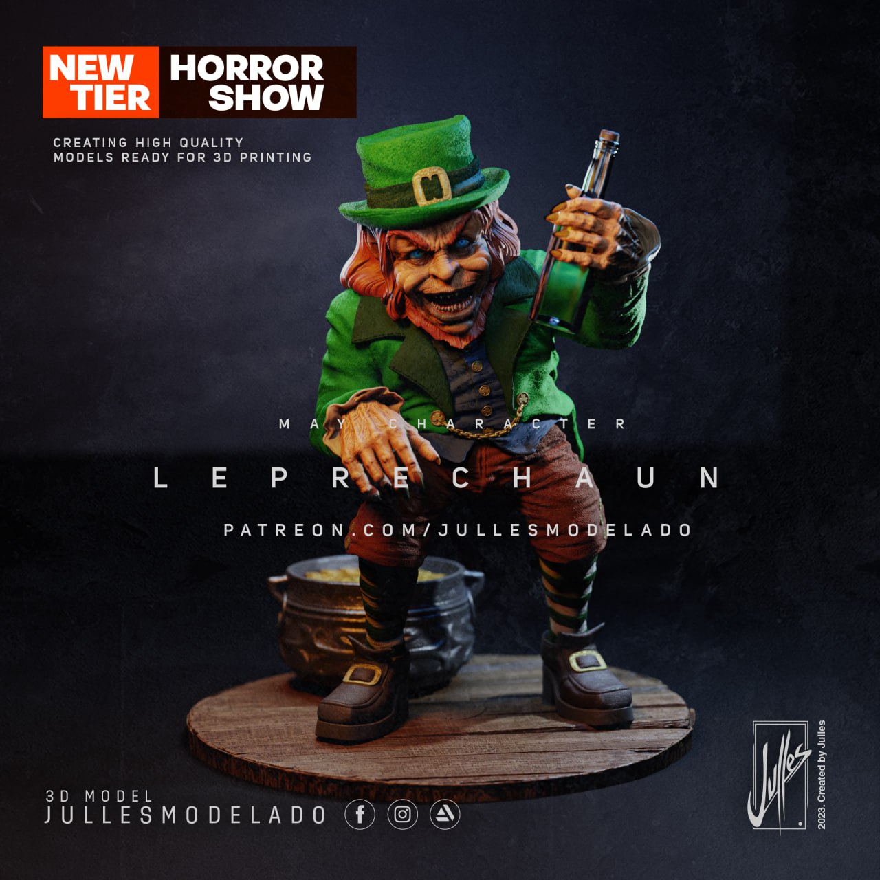 Leprechaun - STL 3D Printable File STL file for 3D printing