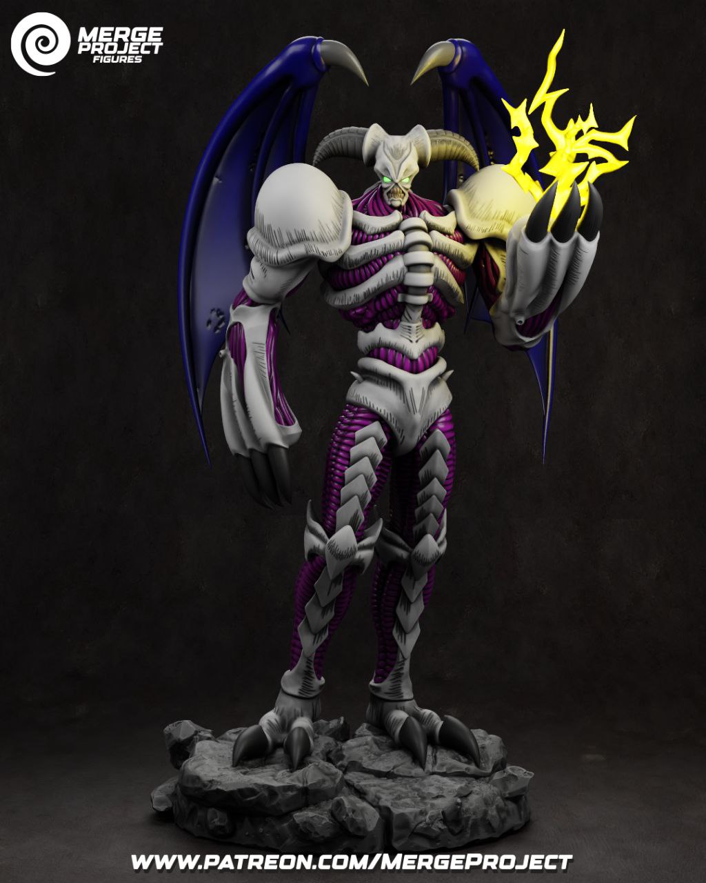 summoned skull - yu-gi-oh! - STL 3D printable model - Image 2