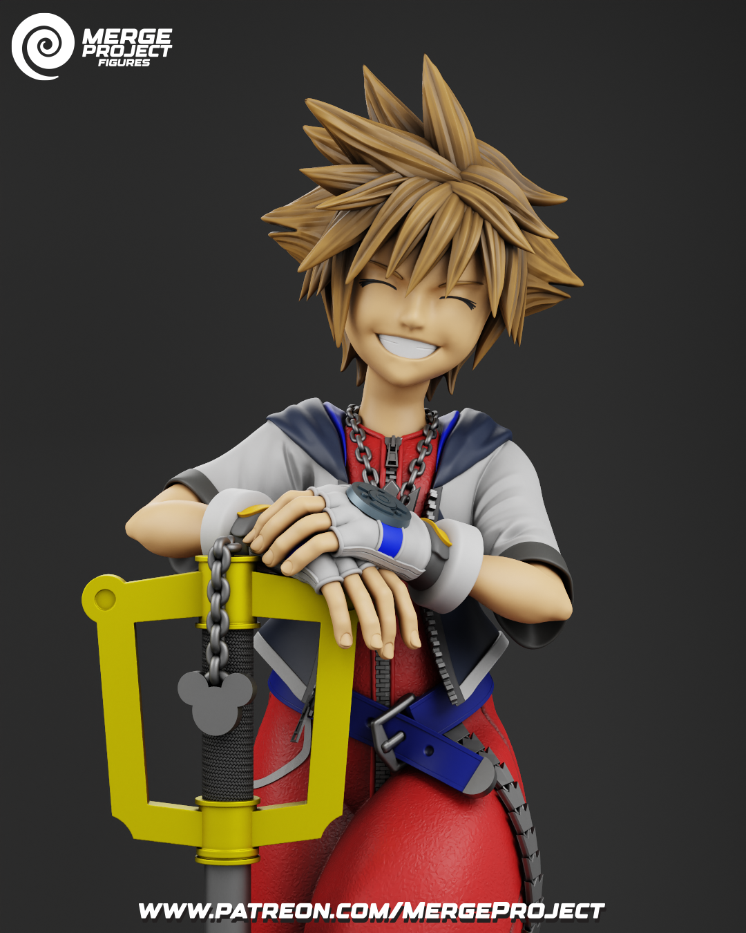 Sora - Kingdom Hearts - STL 3D printable model - Image 2