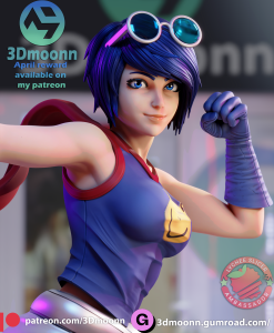 May Lee – King of fighters – SFW + NSFW – STL 3D print model