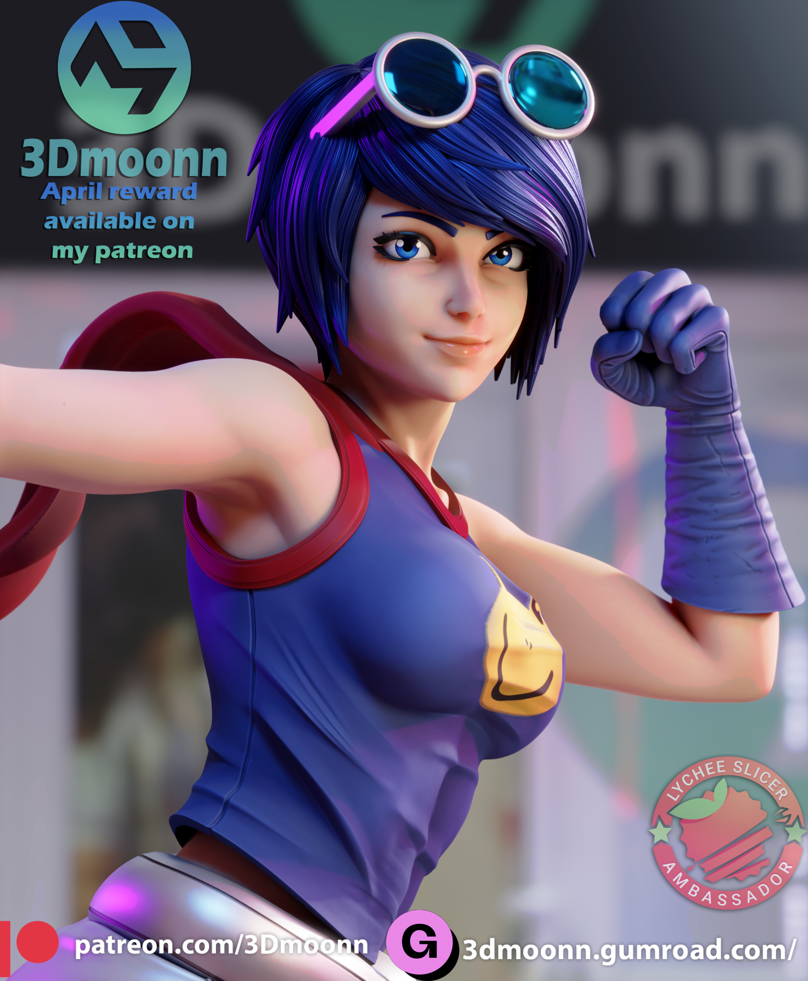 May Lee - King of fighters - SFW + NSFW - STL 3D print model