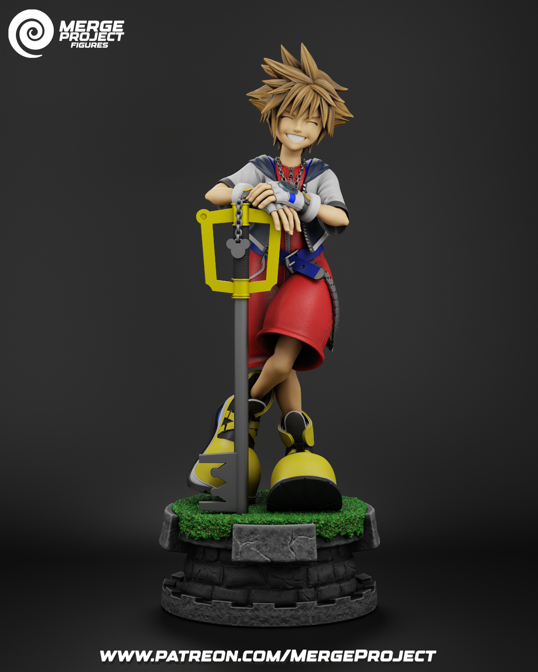 Sora - Kingdom Hearts - STL 3D printable model