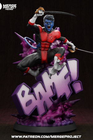 Night Crawler- x-men - STL 3D printable model STL file for 3D printing