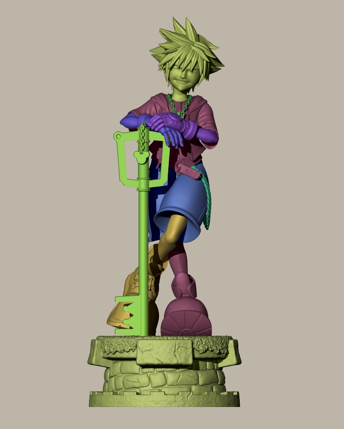 Sora - Kingdom Hearts - STL 3D printable model - Image 5