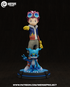 Davis and Veemon – Digimon – STL 3D printable model