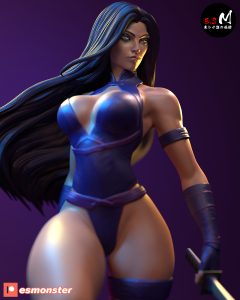 Psylocke v5 SFW + NSWF – STL 3D Printable file