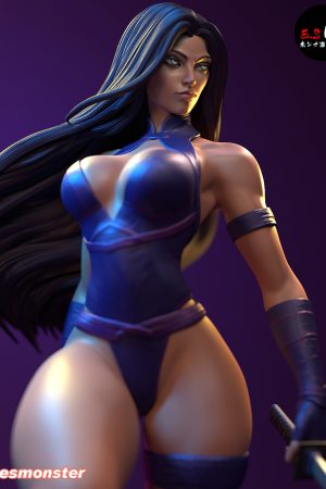 Psylocke v5 SFW + NSWF - STL 3D Printable file STL file for 3D printing