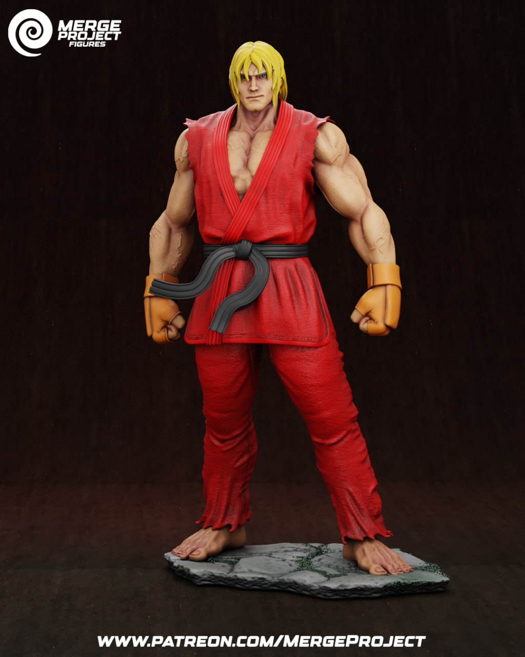 Ken - Street Fighter - STL 3D printable model STL file for 3D printing