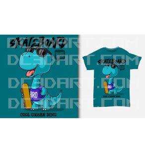 Bundle T-Shirt design – Dino cartoon – EPS Vector Files