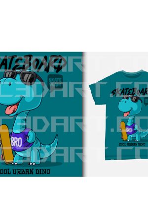 Bundle T-Shirt design - Dino cartoon - EPS Vector Files STL file for 3D printing