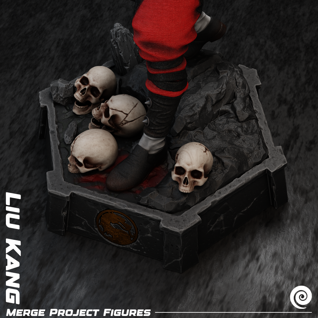 Liu Kang - Mortal Kombat - STL 3D printable model - Image 3