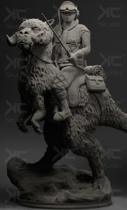 Luke Skywalwer on Tauntaun