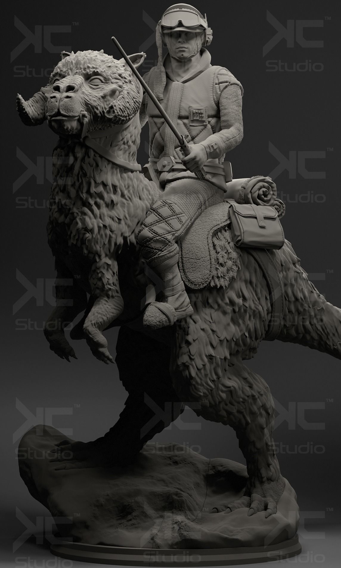 Luke Skywalwer on Tauntaun