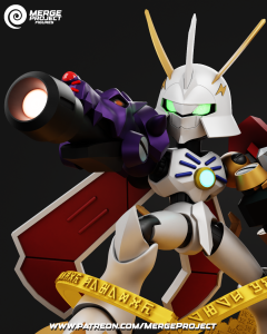 Omega Knight Medabot – Digimon – STL 3D printable model