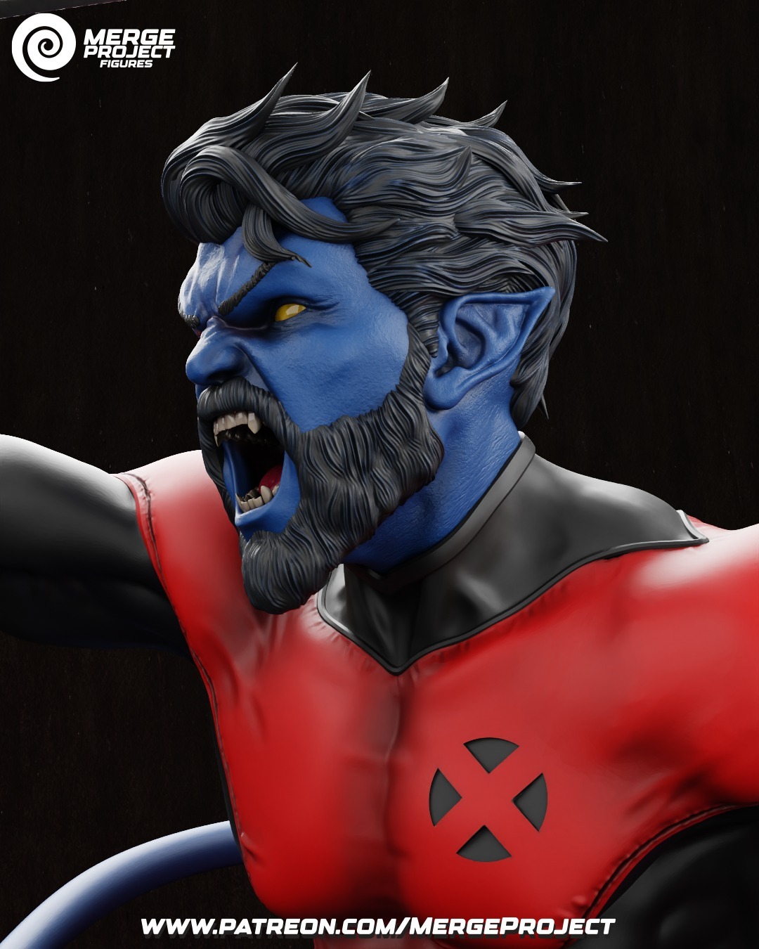 Night Crawler- x-men - STL 3D printable model - Image 4