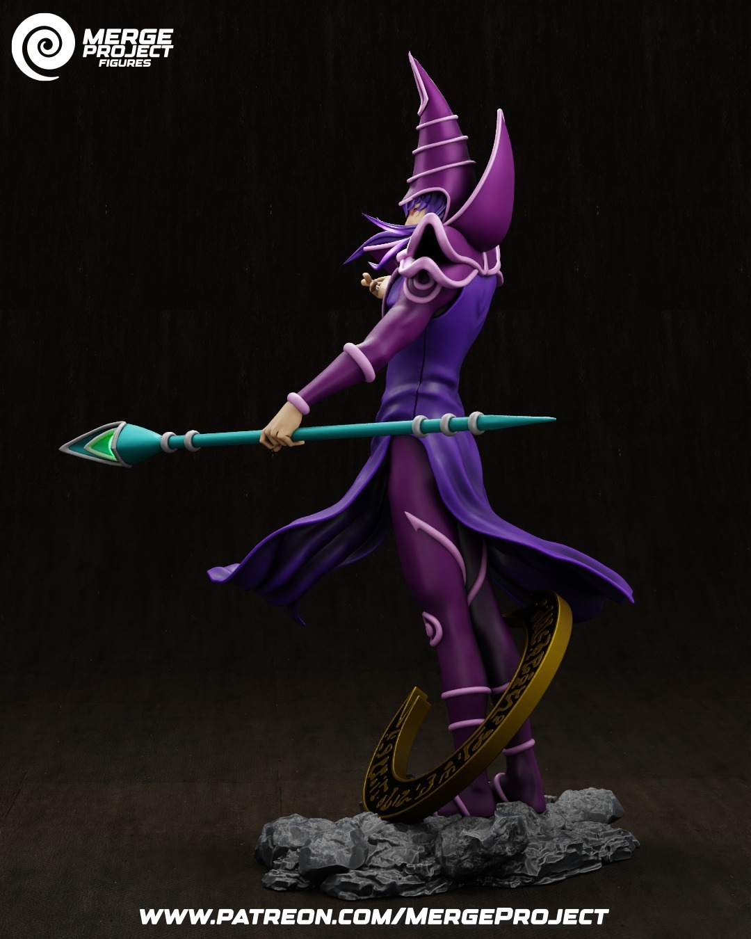 Dark Magician - yu-gi-oh! - STL 3D printable model - Image 3