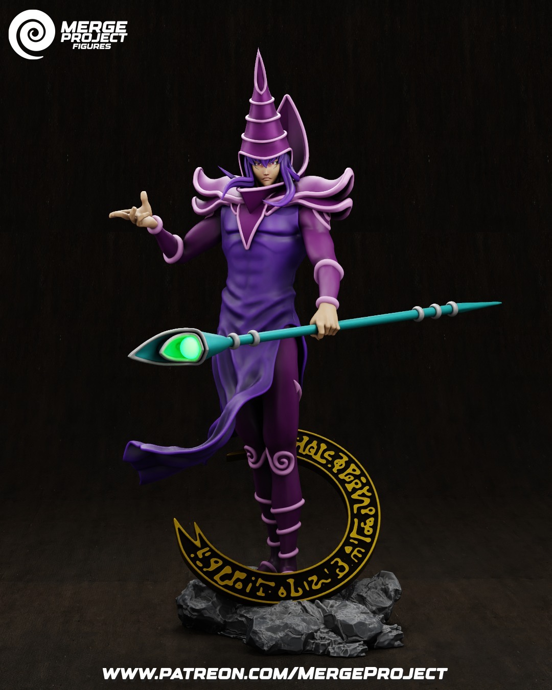 Dark Magician - yu-gi-oh! - STL 3D printable model