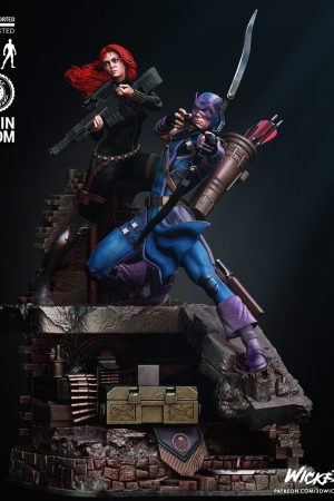 Hawkeye and Black Widow STL file for 3D printing