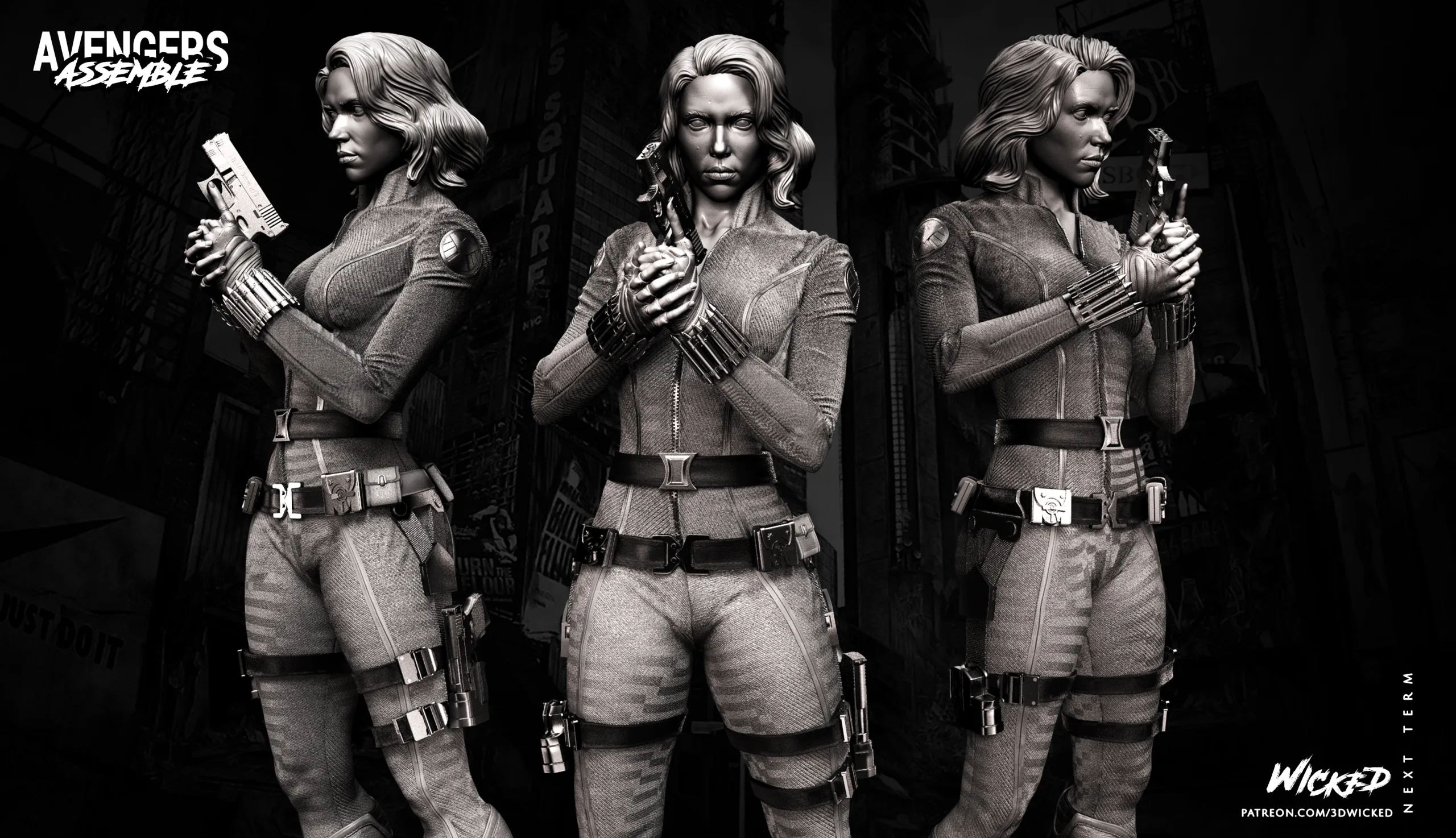 Black Widow - Natalia Alianovna Romanoff STL file for 3D printing