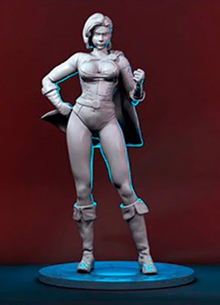 Power Girl STL file for 3D printing