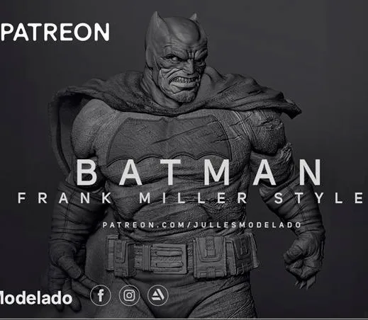 Batman Frank Miller STL file for 3D printing