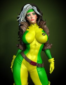 Rogue – x-men – STL NSFW – SFW 3D print model