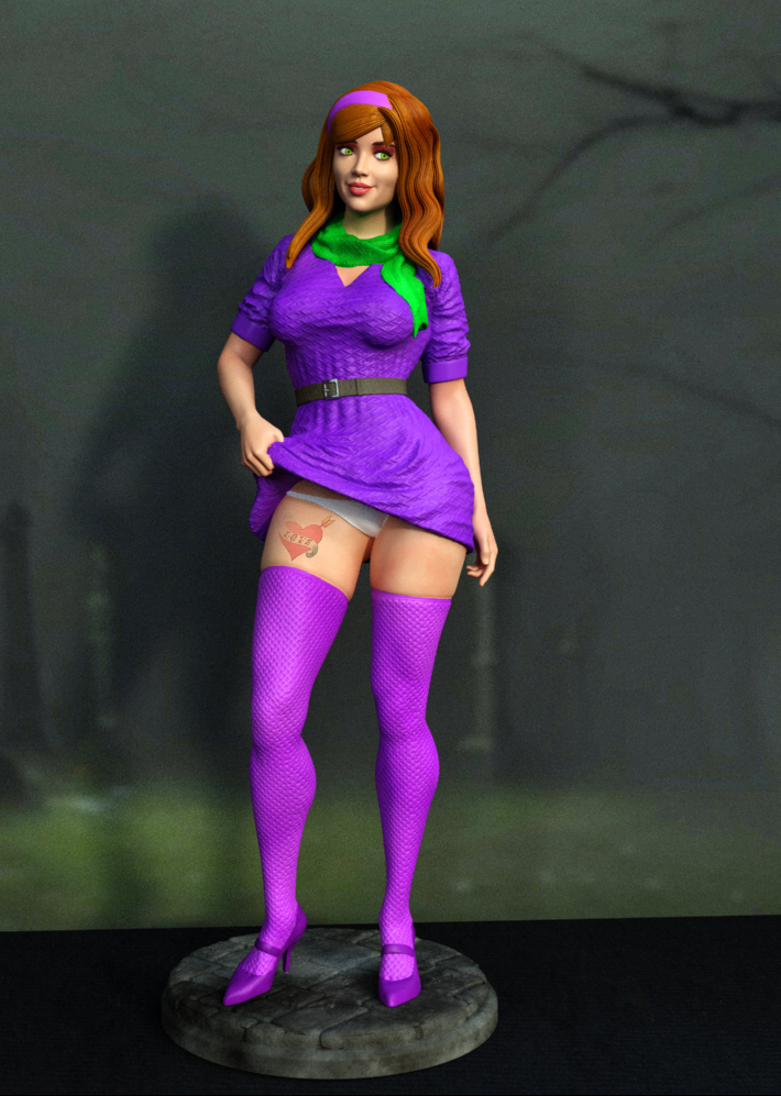 Daphne - Scooby Doo - STL NSFW - SFW 3D print model STL file for 3D printing